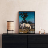 White Horse at Dusk