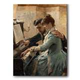 At the piano - Canvas