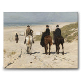 Morning Ride along the Beach - Canvas
