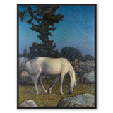 White Horse at Dusk