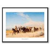 Horses at the Campagna - Poster