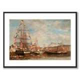 Festival in the Harbor of Honfleur - Poster