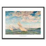 Yacht Racing In The Solent - Poster