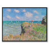 Cliff walk at Pourville - Poster
