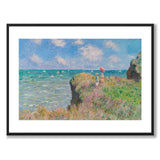 Cliff walk at Pourville - Poster