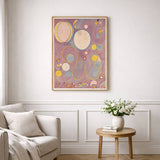 The Ten Largest, No. 8, Adulthood av Hilma Af Klint som väggkonst i inspirerande inredningsmiljö