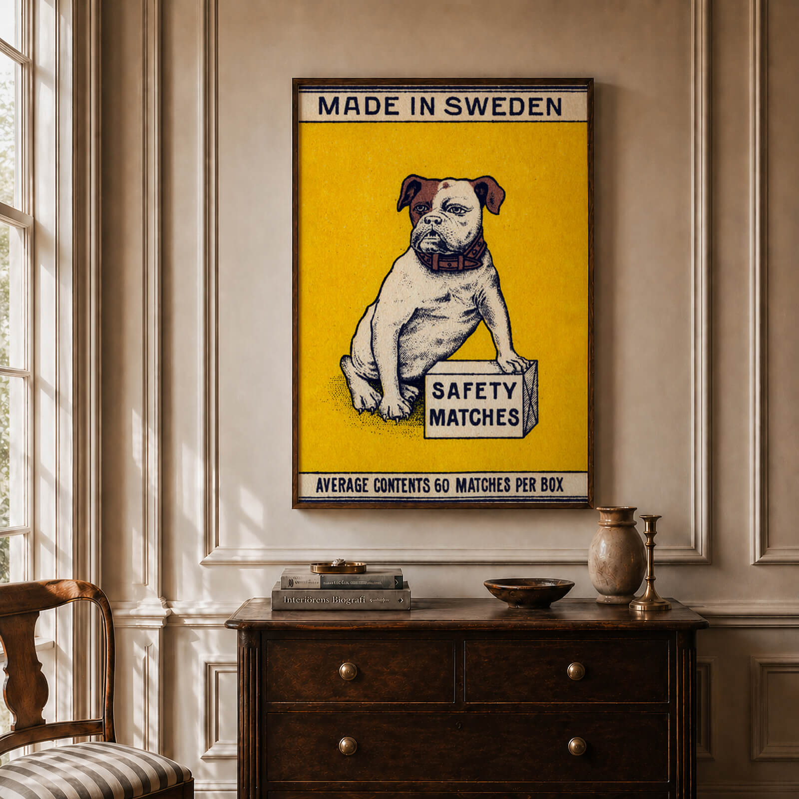 Närbild av Kalmar Tändsticksfabrik som poster från Historly