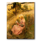 Girl Picking Flowers