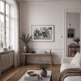 Birger Jarlsgatan 1950 as wall art in an inspiring interior setting
