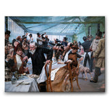 De skandinaviske kunstnernes lunsj på Café Ledoyen, Paris - Canvas