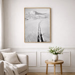 En Løipe med Skispidse as wall art in an inspiring interior setting