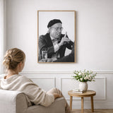 Gösta Ekman as wall art in an inspiring interior setting