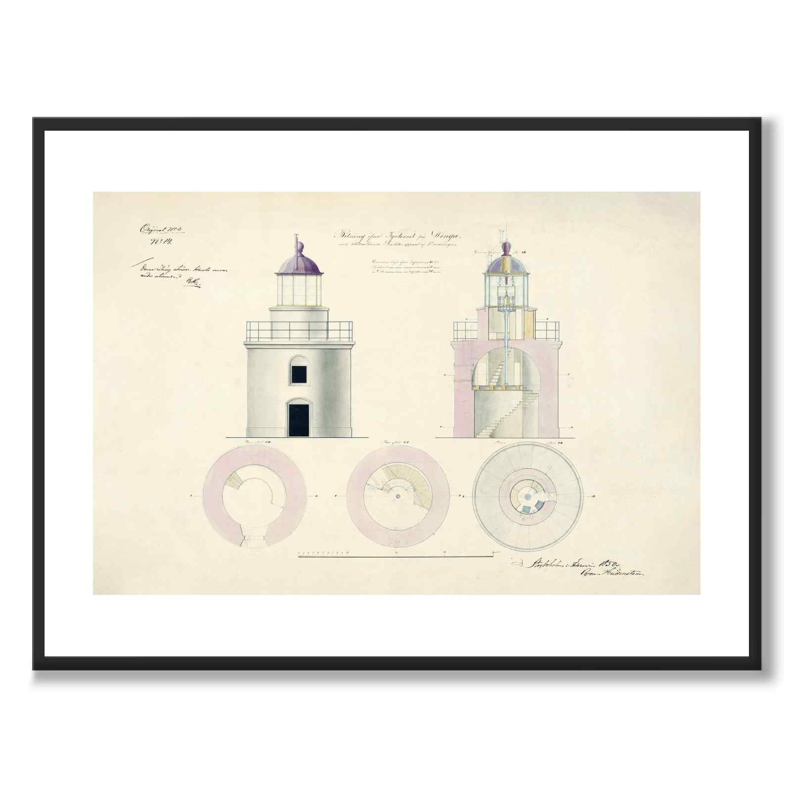 Wing Lighthouse, 1850 