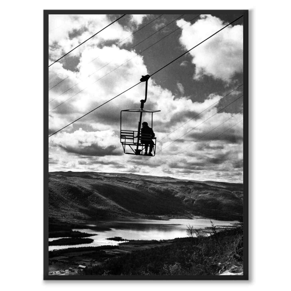 Geilo 1956 som historiskt fotografi och poster från Historly – helbild utan vit kant