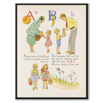 ABC-resan, A B som poster till barnrum från Historly – helbild utan vit kant
