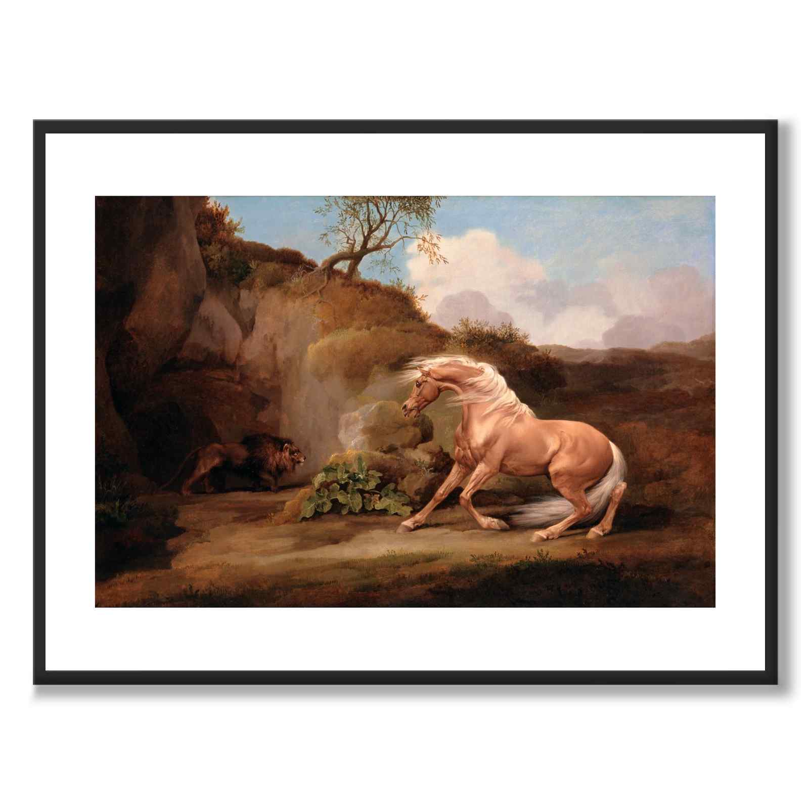 Horse Frightened by a Lion