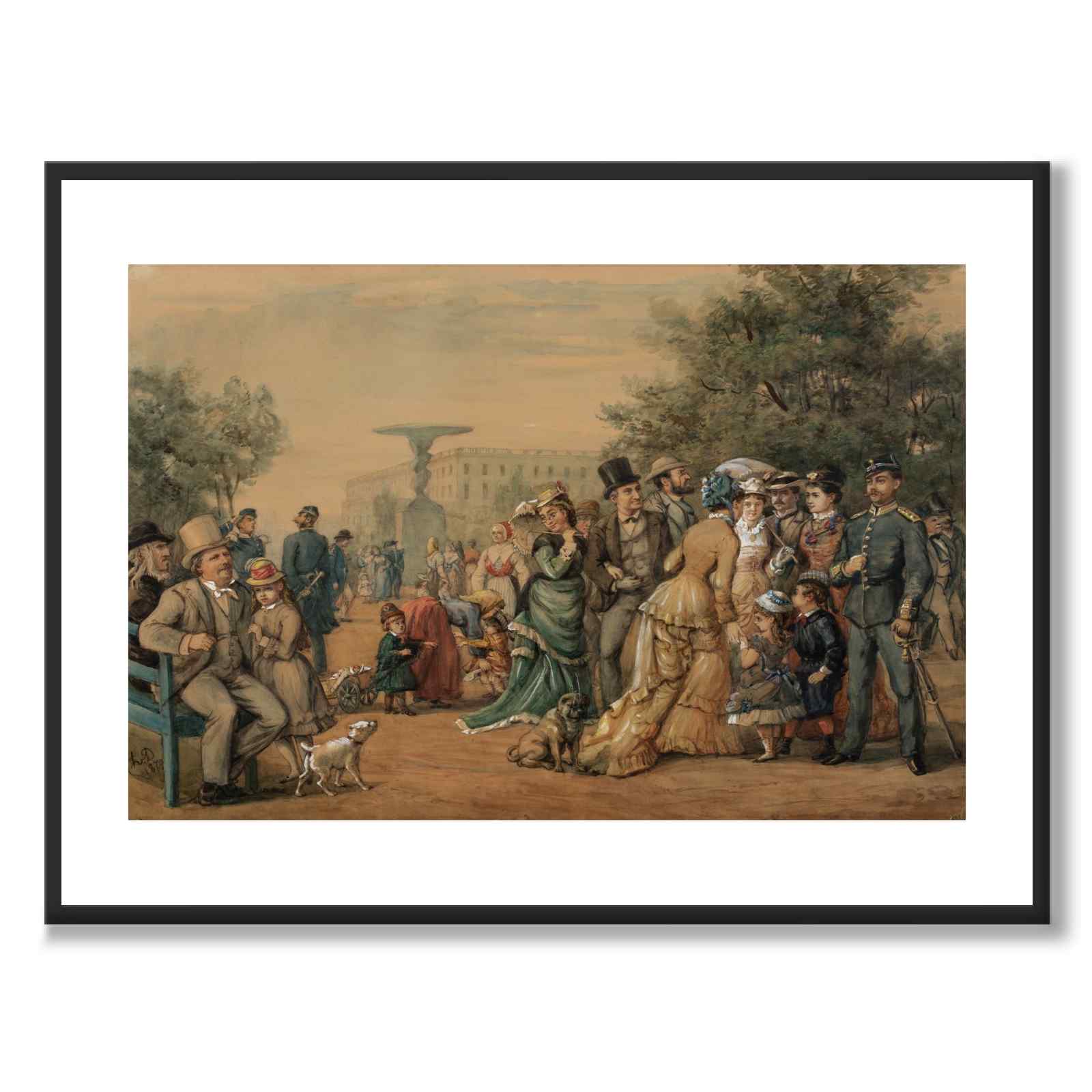 På tur i Kungsträdgården