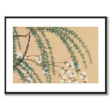 Willow and Cherry som japansk poster - vit kant