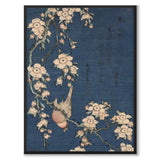 Bullfinch and Weeping Cherry som japansk poster - helbild