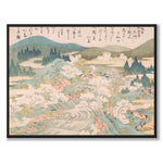 Flowering Cherry Trees som japansk poster - helbild