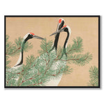 Cranes som japansk poster - helbild