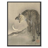 Tiger som japansk poster - helbild