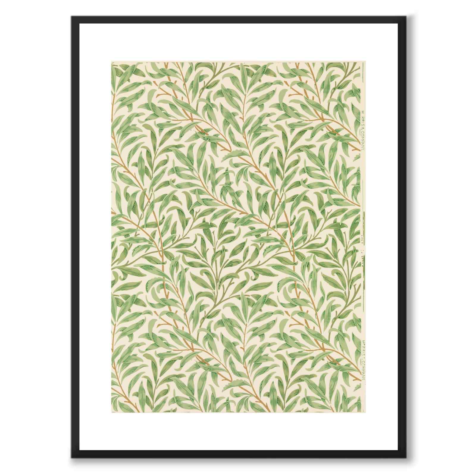 Willow Bough av William Morris som poster – vit kant