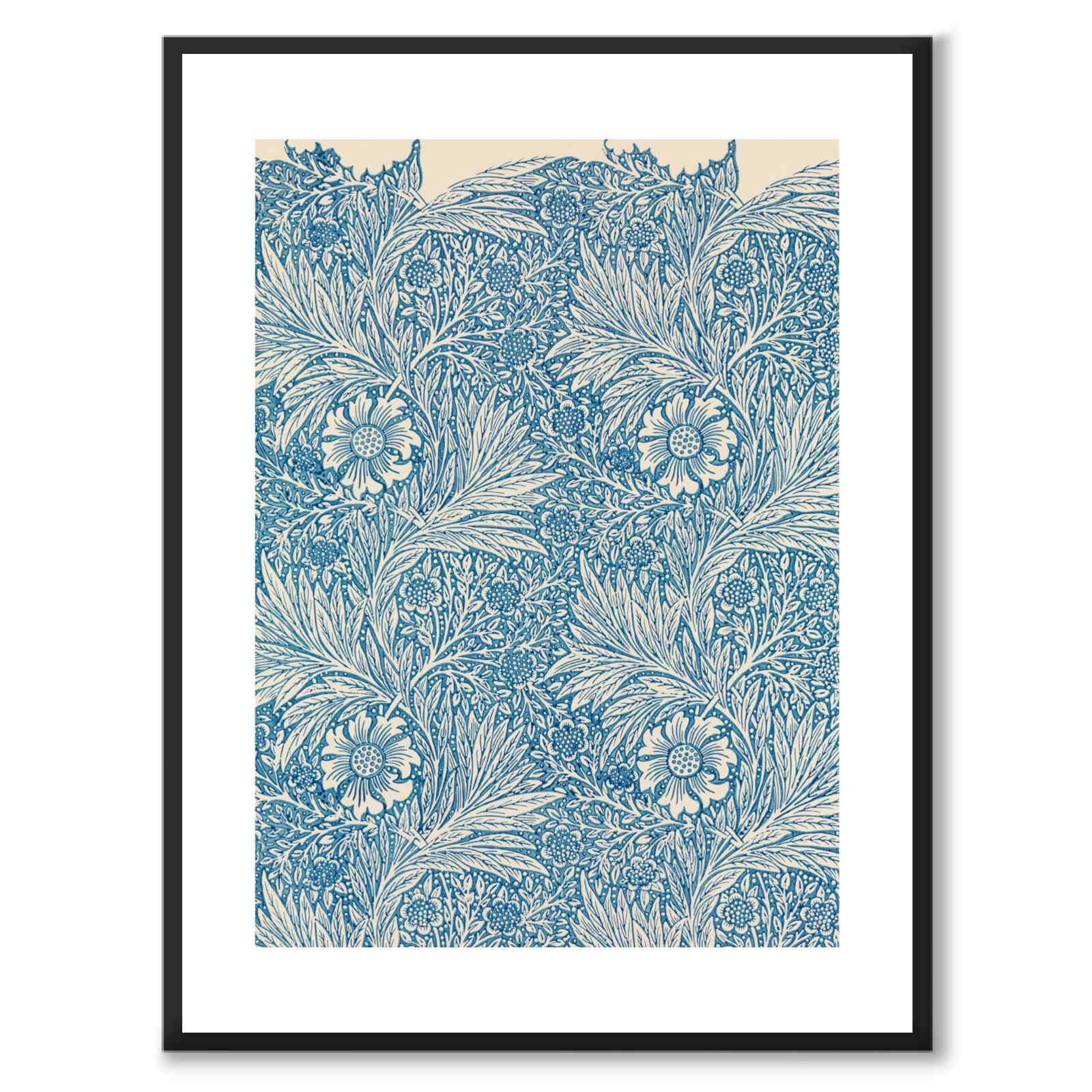 Marigold av William Morris som poster – vit kant