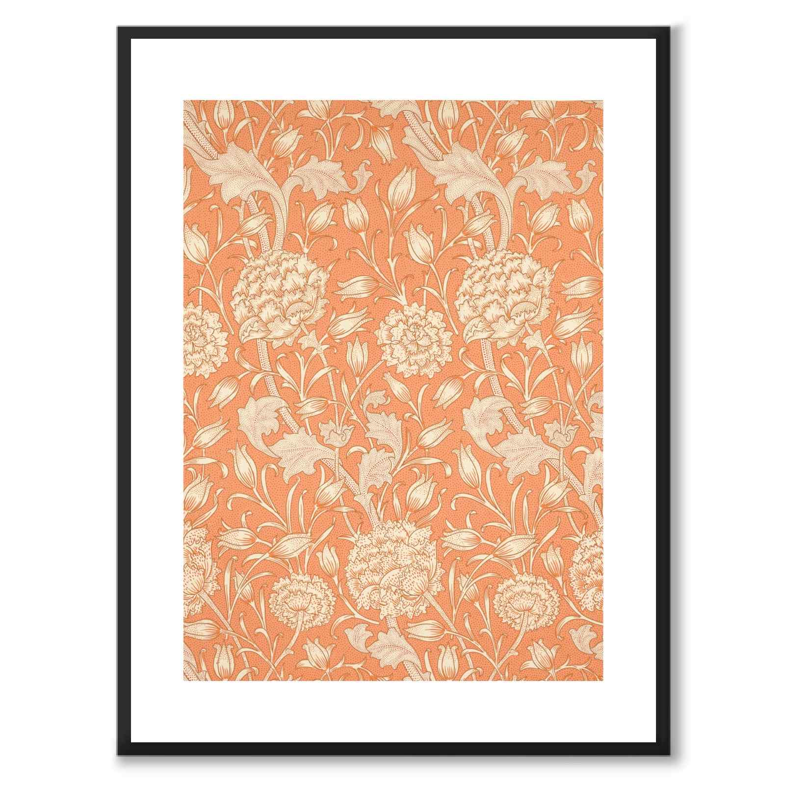 Wild Tulip av William Morris som poster – vit kant