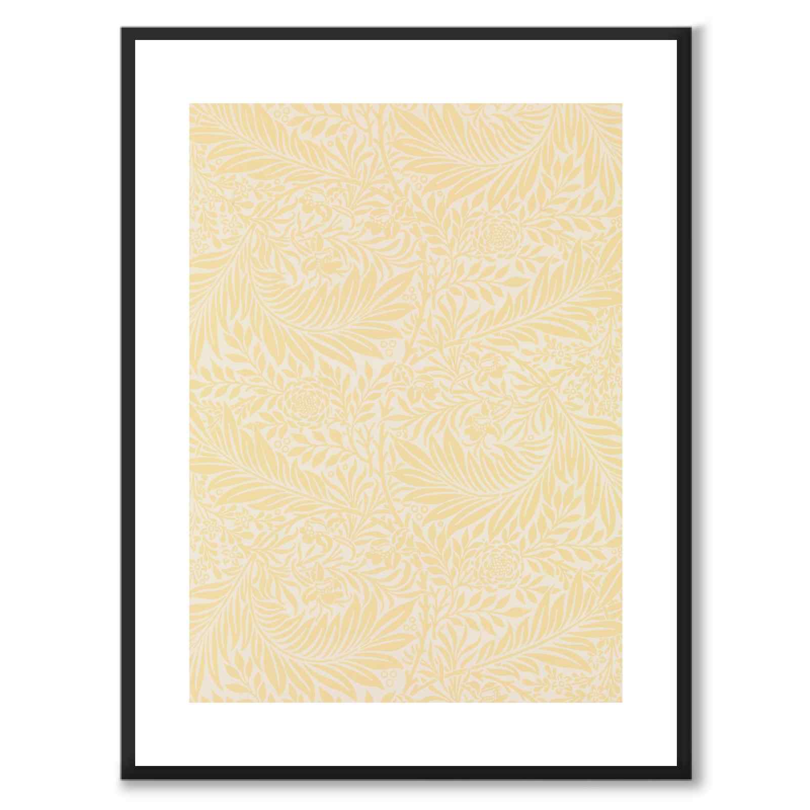 Larkspur av William Morris som poster – vit kant