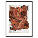 Acanthus av William Morris som poster – vit kant