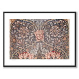 Honeysuckle av William Morris som poster – vit kant