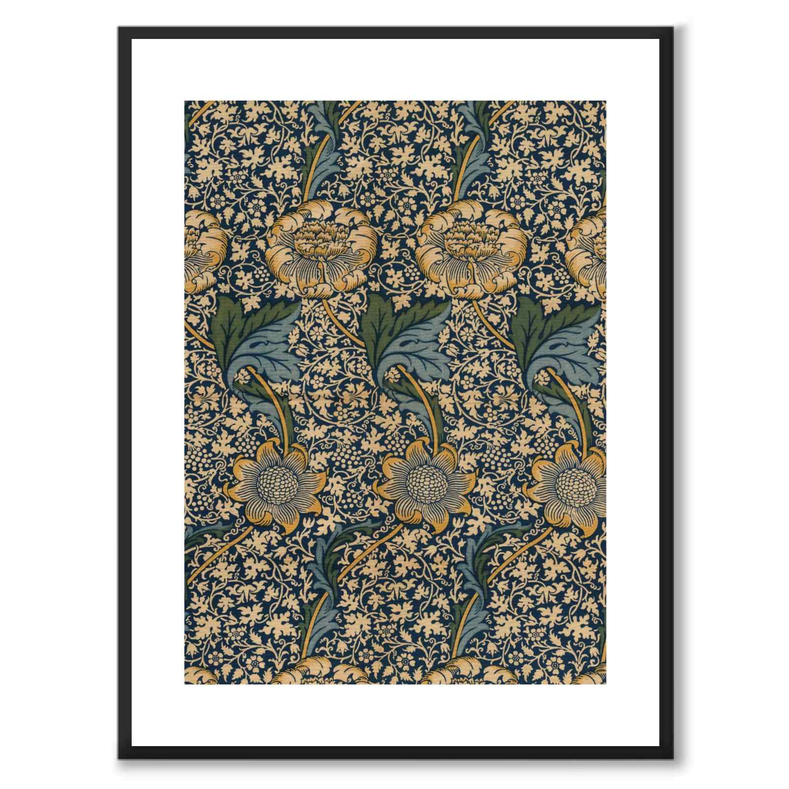 Kennet av William Morris som poster – vit kant