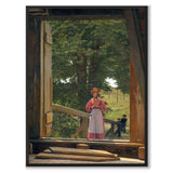 View from the Loft of the Granary by the Bakery in Kastellet by Christen Købke as a poster – full image