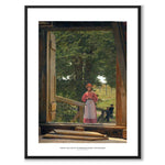 View from the Loft of the Granary by the Bakery in Kastellet by Christen Købke as a poster – white border & title