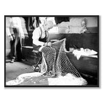 Mending Tennis Net -- Sailor's Snug Harbor av Bain News Service som plakat – fullbilde