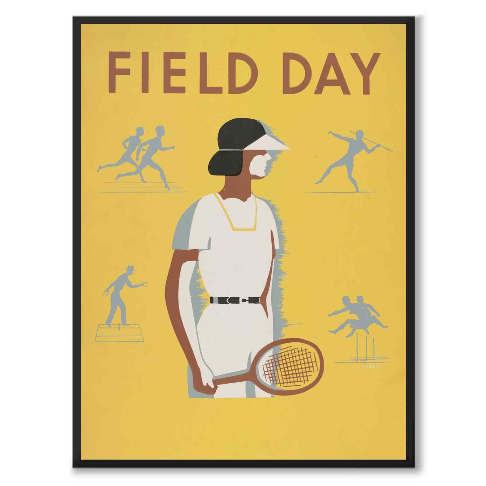 Field day – WPA recreation project, Dist. No. 2 av Beard som poster – helbild