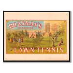 Horsman's Celebrated Lawn Tennis av Charles Hart Lith. som plakat – helbilde