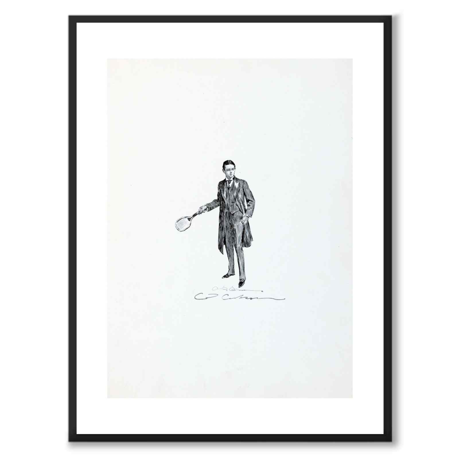 Play av Charles Dana Gibson som plakat – hvit kant