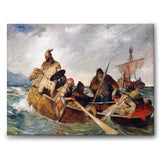 Norsemen landing in Iceland - Canvas 