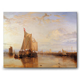 Dort Packet-Boat fra Rotterdam Becalmed - Canvas