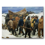 The Lifeboat is Taken through the Dunes