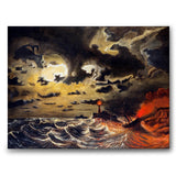 Steamer in flammes - Canvas