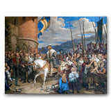 Gustav Vasas inntog i Stockholm 1523 - Lerret