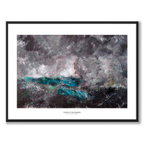 Storm in the Skerries av August Strindberg som konstposter från Historly – med vit kant och titel