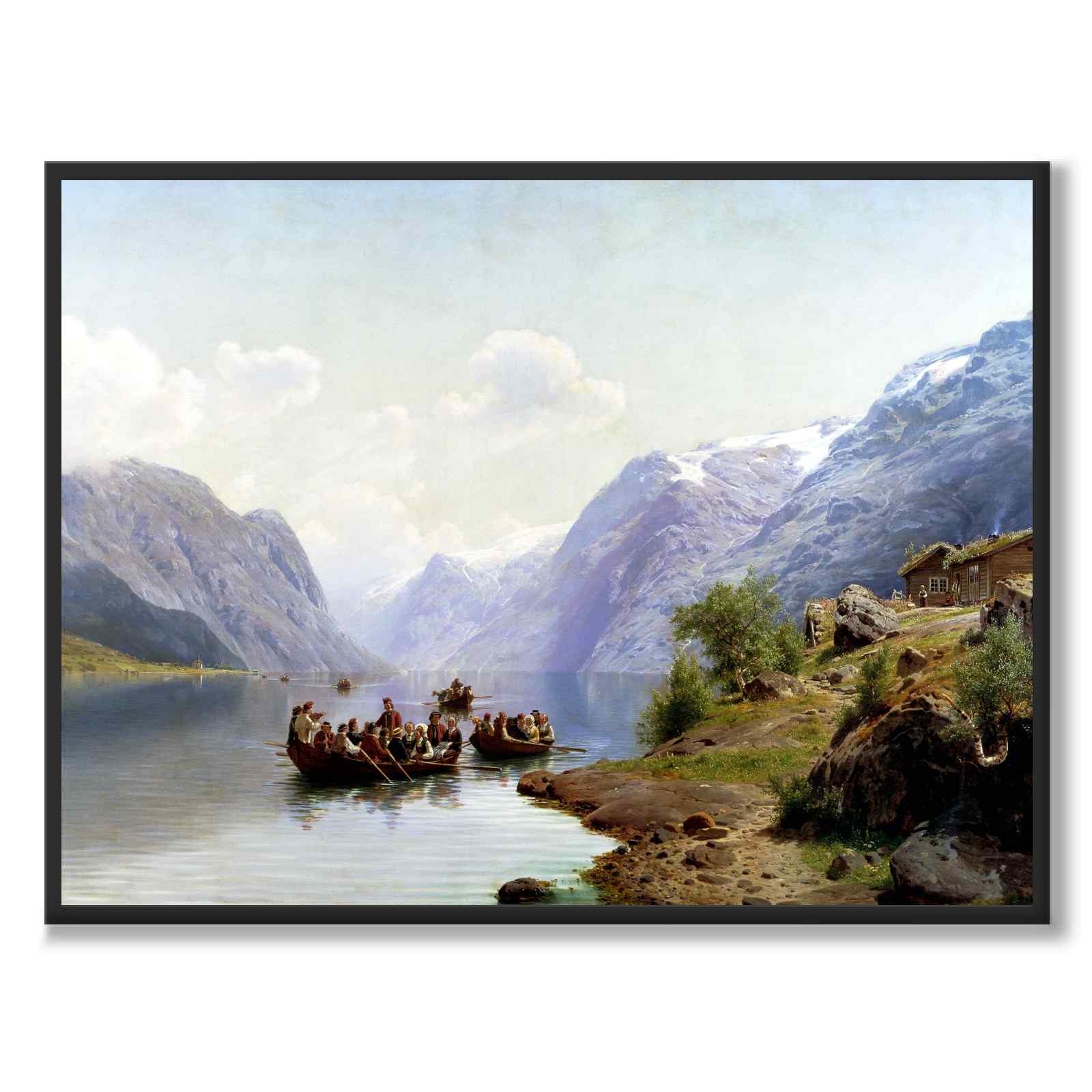 Brudeeskorte på Hardangerfjorden - Plakat 