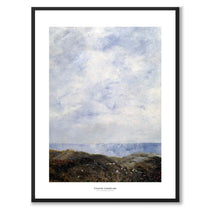 Coastal Landscape av August Strindberg som konstposter från Historly – med vit kant och titel