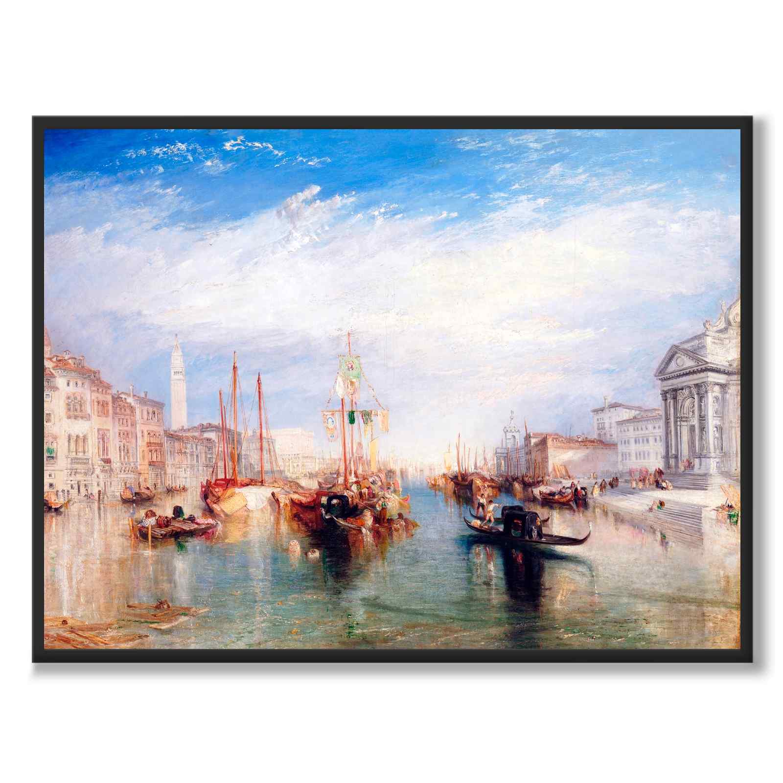 Venezia, fra verandaen til Madonna della Salute - Plakat