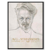 August Strindberg som konstposter från Historly – helbild utan vit kant