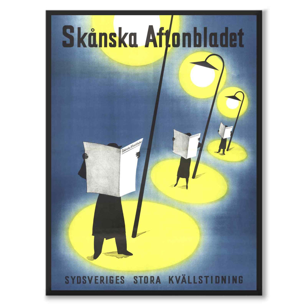 Skånska Aftonbladet som poster från Historly – helbild utan vit kant